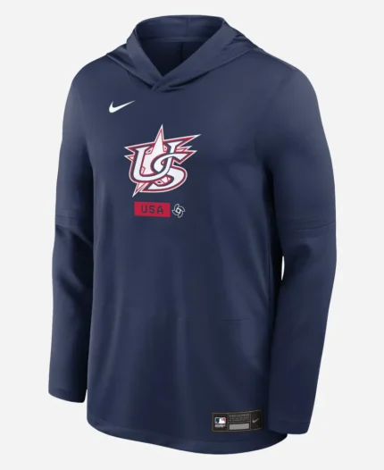 Nike USA 2026 World Baseball Classic Navy Blue Hoodie