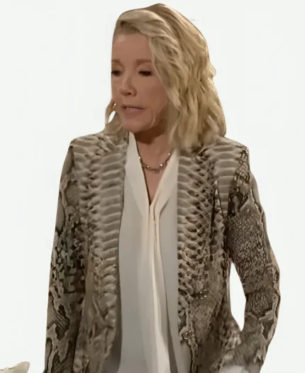 Nikki Newman The Young and the Restless Snakeskin Blazer