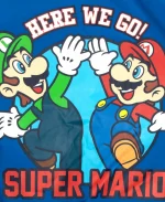 Nintendo Super Mario Blue Varsity Bomber Jacket