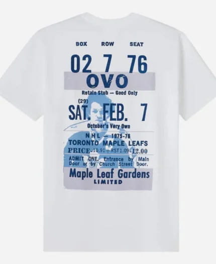 OVO x Darryl Sittler Toronto Maple Leafs White T–Shirt