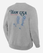 Olympics Team USA 2026 Winter Curling Gray Sweatshirt
