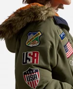 Olympics Winter Team USA 2026 Green Down Puffer Jacket
