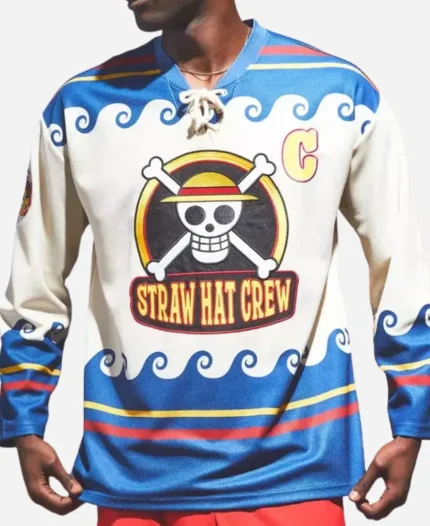 One Piece Straw Hat Crew Hockey Jersey