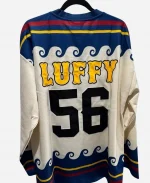 One Piece Straw Hat Hockey Jersey – Blue And White