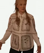 Only Murders in the Building Meryl Streep Printed Blouse