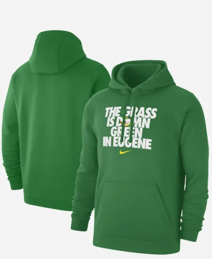 Oregon Ducks Grass Is Fleece Hoodie - Green