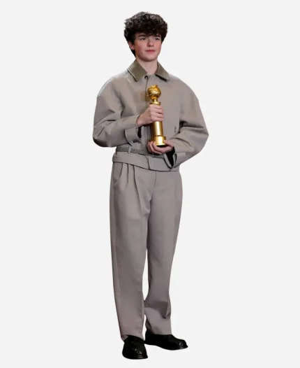 Owen Cooper 83rd Golden Globe Awards suit - Khaki