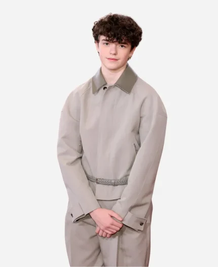 Owen Cooper 83rd Golden Globe Khaki suit