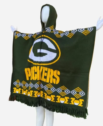 Packers Hooded Green Poncho