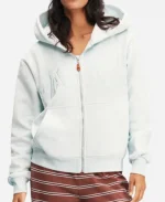 Parke Monochrome Varsity Zip Up Hoodie