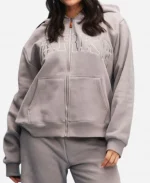 Parke Monochrome Zip Up Hoodie