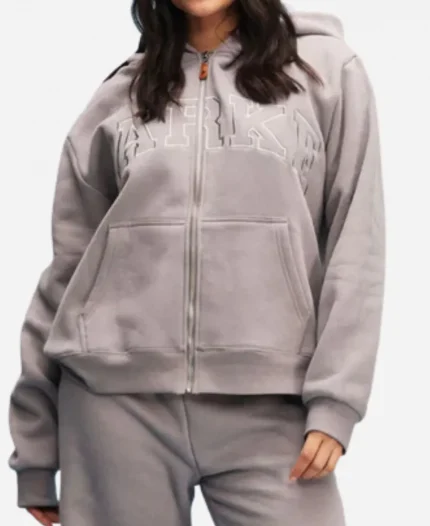 Parke Monochrome Zip Up Hoodie