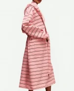 Parke Valentine's Day 2026 Pink Striped Robe