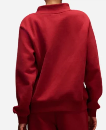 Parke Valentine's Day 2026 Varsity Mockneck Sweatshirt In Red