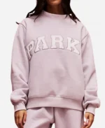 Parke Valentine's Mockneck Sweatshirt in Grey