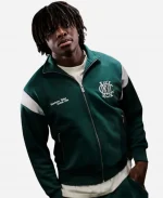 Patrick Dorgu Man United 2026 Archive Green Track Jacket