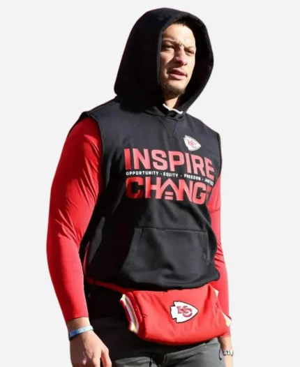 Patrick Mahomes Chiefs Inspire Change Hooded Vest