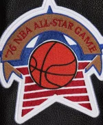 Philadelphia 76ers Team Logo Black Full-Snap Varsity Jacket