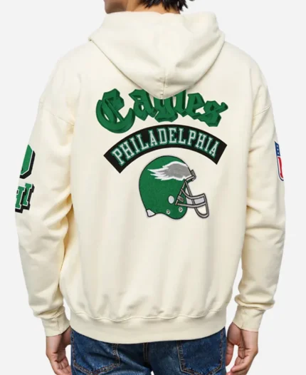 Philadelphia Eagles Pullover Hoodie - Cream