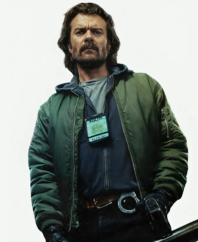 Pilou Asbæk Snake Killer Green Jacket Pilou Asbæk Snake Killer Green Jacket