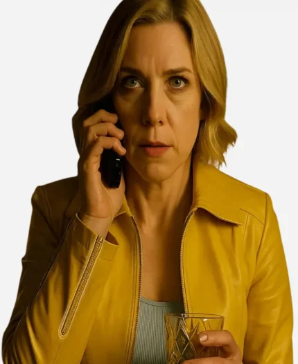 Pluribus S01 Rhea Seehorn Yellow Leather Jacket