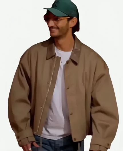 Popcorn Interview 2026 Pierre Niney Blows Our Minds Khaki Twill Jacket