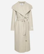 Portfolio Double-Faced Beige Wool Coat