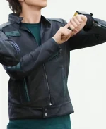 Power Rangers RPM Ziggy Grover Black Leather Jacket