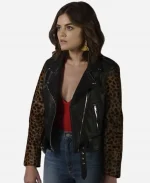 Pretty Little Liars Aria Montgomery moto jacket - Black