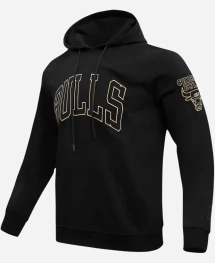 Pro Standard Chicago Bulls Black & Gold Pullover Hoodie