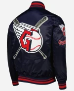 Pro Standard Cleveland Guardians Mash Up Navy Blue Full-Snap Jacket