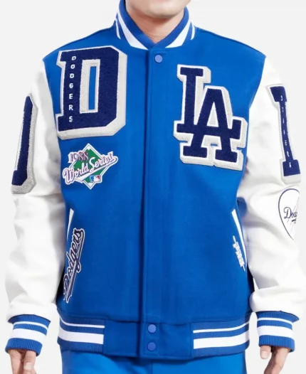 Pro Standard LA Dodgers Logo Mashup Varsity Jacket