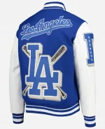 Pro Standard Los Angeles Dodgers Royal Mash Up Logo Varsity Full-Zip Jacket