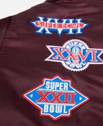 Pro Standard Washington Commanders championship Burgundy Varsity Jacket