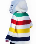 Rachel Bilson Blanket Hooded Coat - Multi Color