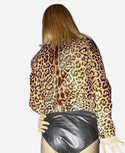 Rita Ora Summer Spring Leopard Print Jacket