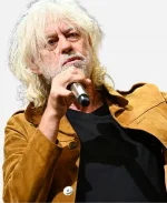 Royal Variety Bob Geldof Leather Jacket - Brown