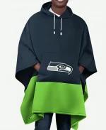 Seattle Seahawks NFL Color Blocked Poncho