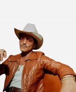 Singer Bruno Mars The Romantic Brown Leather Jacket