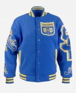 Snoop Dogg AFL Blue Bomber Jacket