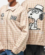 Spike Sandstone Plaid Jacket