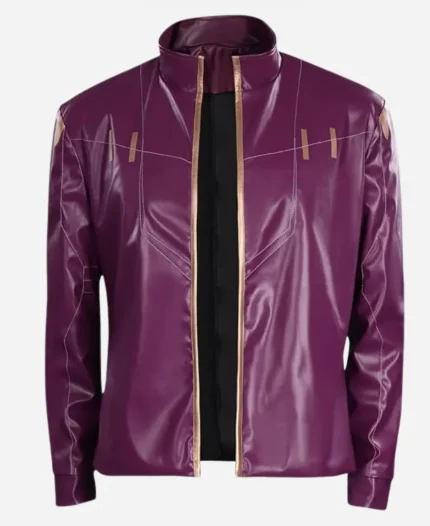 Star Lord What If 2021 Chadwick Boseman Purple Leather Jacket