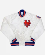 Starter 1980s New York Mets White Jacket