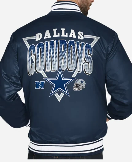 Starter Dallas Cowboys Triangle Navy Blue Varsity Jacket