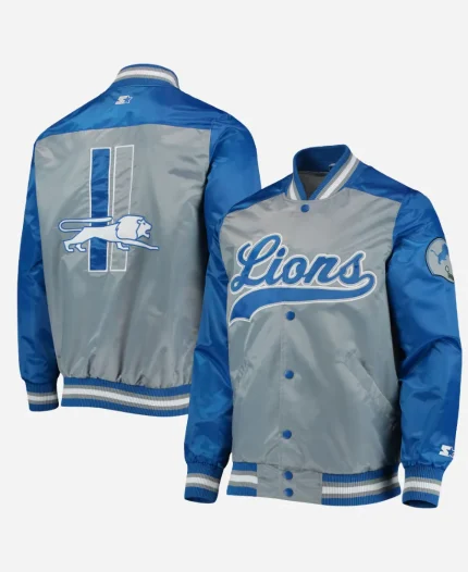 Starter Detroit Lions Tradition Varsity Jacket