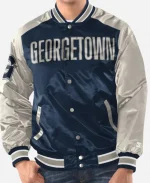 Starter Georgetown Hoyas Renegade Satin Bomber Jacket