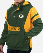 Starter Green Bay Packers Home Team Half-Zip Jacket