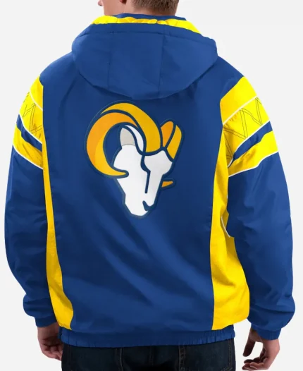 Starter Rams Home Team Half-Zip Jacket