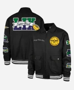 Stoney Clover Lane x '47 2026 Super Bowl LIX Black Full-Zip Jacket