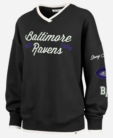 Stoney Clover Lane x '47 Baltimore Ravens V-Neck Sweatshirt